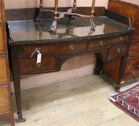 A mahogany washstand W.122cm